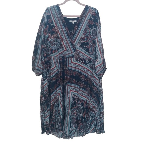 Sandra Darren Bohemian Plus Size Long Sleeve Dress - Picture 3 of 14